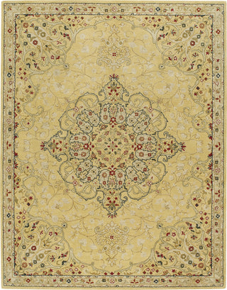 Capel Smyrna Medallion 3156 Yellow 100 Area Rug 