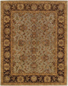 Capel Monticello Meshed 3313 Honeydew/Chocolate 200 Area Rug Scalloped