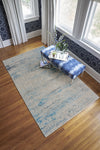 Capel Mason-Lattice 2571 Blue Area Rug Rectangle/Vertical Stripe Rectangle