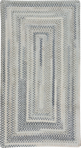 Capel Alliance 0225 Dove Gray Area Rug Concentric Rectangle