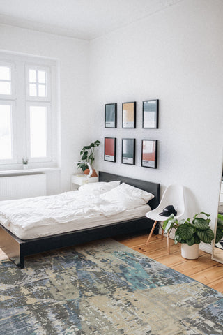 Capel Vanida 1202 Blue Grey Area Rug Rectangle/Vertical Stripe Rectangle