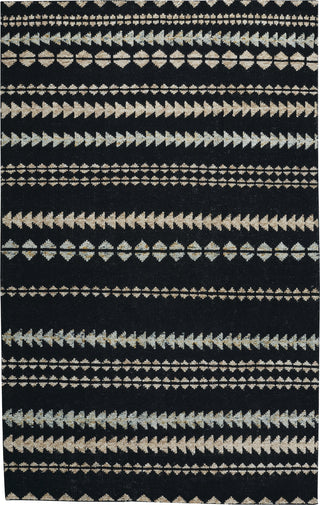 Capel Genevieve Gorder Scandinavian Stripe 1715 Ebony Beige Area Rug 