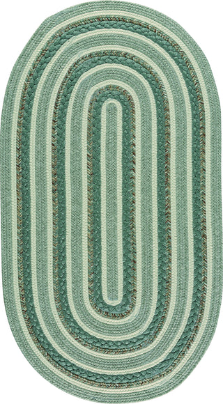 Capel Platform 0229 Green Area Rug Oval