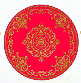 Momeni Harmony HA-18 Red Area Rug Close up