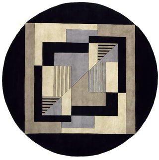 Momeni New Wave NW-06 Black Hand Tufted Area Rug 