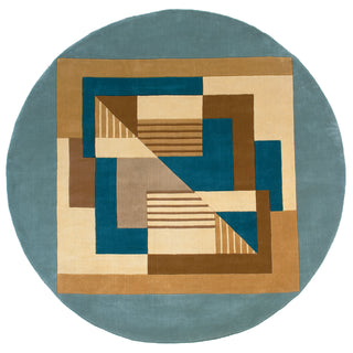 Momeni New Wave NW-06 Contempo Blue Area Rug 