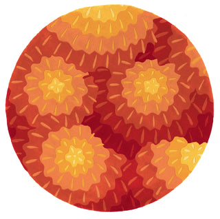 Momeni New Wave NW-69 Orange Hand Tufted Area Rug 