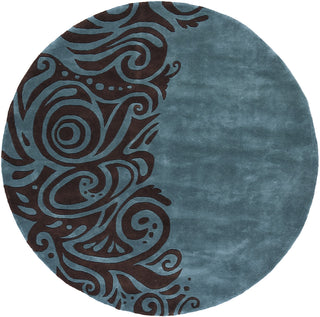 Momeni New Wave NW-88 Turquoise Hand Tufted Area Rug 