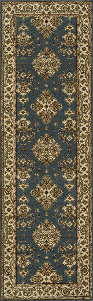 Momeni Persian Garden PG-01 Teal Blue Area Rug Runner