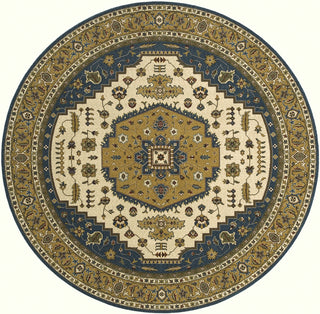 Momeni Persian Garden PG-03 Teal Blue Area Rug 