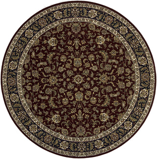 Momeni Persian Heritage PH-01 Burgundy Area Rug Close up