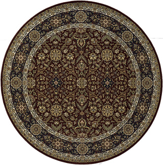 Momeni Persian Heritage PH-02 Burgundy Area Rug Close up