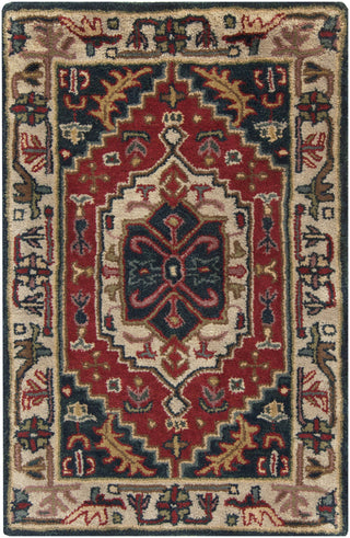 Surya Ancient Treasures A-134 Burgundy Area Rug 2' X 3'