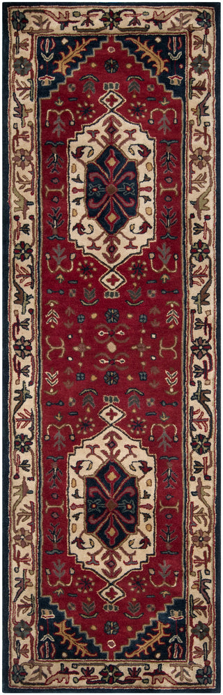 Surya Ancient Treasures A-134 Burgundy Area Rug 2'6'' X 8' Runner