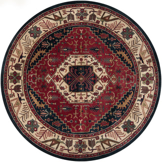 Surya Ancient Treasures A-134 Burgundy Area Rug 8' Round