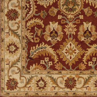 Surya Ancient Treasures A-147 Burgundy Area Rug Sample Swatch