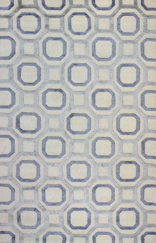 Bashian Tribeca A148-WV107 Ivory/Blue Area Rug