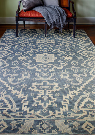 Bashian Artifact A154-AR109 Azure Area Rug Room Scene Feature