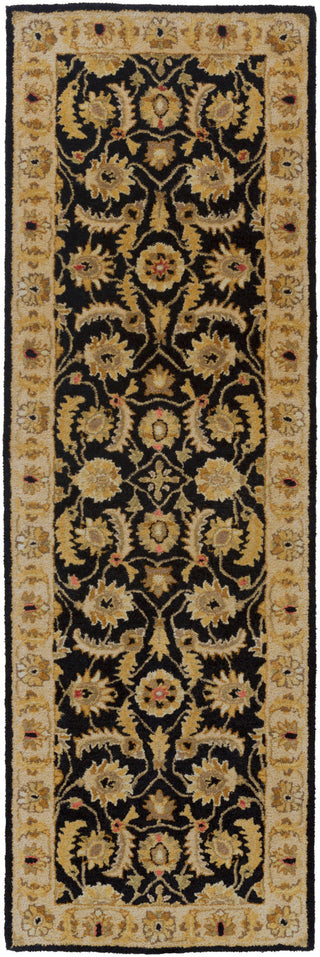 Surya Ancient Treasures A-171 Black Area Rug 2'6'' x 8' Runner