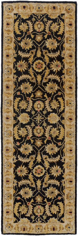 Surya Ancient Treasures A-171 Black Area Rug 2'6'' X 8' Runner