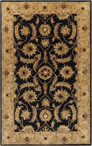 Surya Ancient Treasures A-171 Black Area Rug 5' x 8'