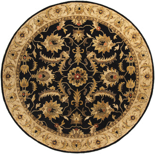 Surya Ancient Treasures A-171 Black Area Rug 8' Round