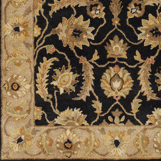 Surya Ancient Treasures A-171 Black Hand Tufted Area Rug Sample Swatch