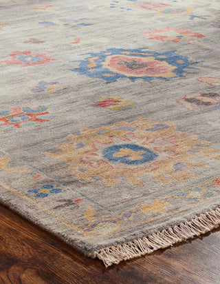 Ancient Boundaries Aquilla AQU-04 Pearl Grey/Multi Area Rug Corner Image