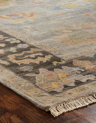 Ancient Boundaries Aquilla AQU-05 Grey Flannel/Bark Area Rug Corner Image