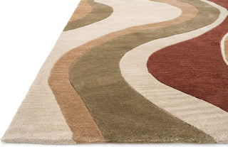 Loloi Abacus AC-01 Beige / Rust Area Rug Corner Shot