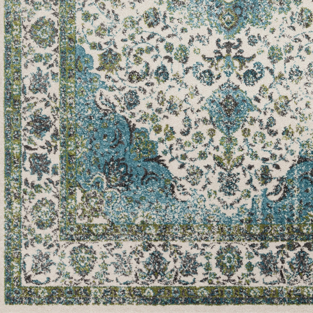 Surya Aberdine ABE-8004 Aqua Area Rug Sample Swatch