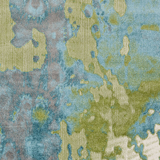 Surya Aberdine ABE-8015 Aqua Machine Woven Area Rug Sample Swatch