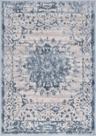 Unique Loom Aberdeen T-CHFD1 Light Blue Area Rug main image