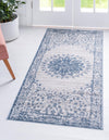 Unique Loom Aberdeen T-CHFD1 Light Blue Area Rug Runner Lifestyle Image