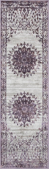 Unique Loom Aberdeen T-CHFD1 Violet Area Rug Runner Top-down Image