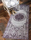 Unique Loom Aberdeen T-CHFD1 Violet Area Rug Runner Lifestyle Image