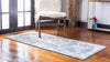 Unique Loom Aberdeen T-CHFD2 Blue Area Rug Runner Lifestyle Image