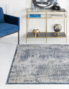 Unique Loom Aberdeen T-CHFD2 Blue Area Rug Square Lifestyle Image