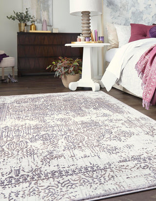 Unique Loom Aberdeen T-CHFD2 Violet Area Rug Rectangle Lifestyle Image