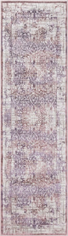 Unique Loom Aberdeen T-CHFD2 Violet Area Rug Runner Top-down Image