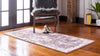 Unique Loom Aberdeen T-CHFD2 Violet Area Rug Runner Lifestyle Image