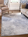 Unique Loom Aberdeen T-CHFD3 Gray Area Rug Rectangle Lifestyle Image