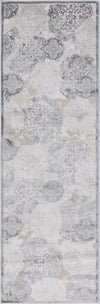 Unique Loom Aberdeen T-CHFD3 Gray Area Rug Runner Top-down Image