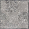 Unique Loom Aberdeen T-CHFD3 Gray Area Rug Square Top-down Image