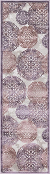 Unique Loom Aberdeen T-CHFD3 Violet Area Rug Runner Top-down Image