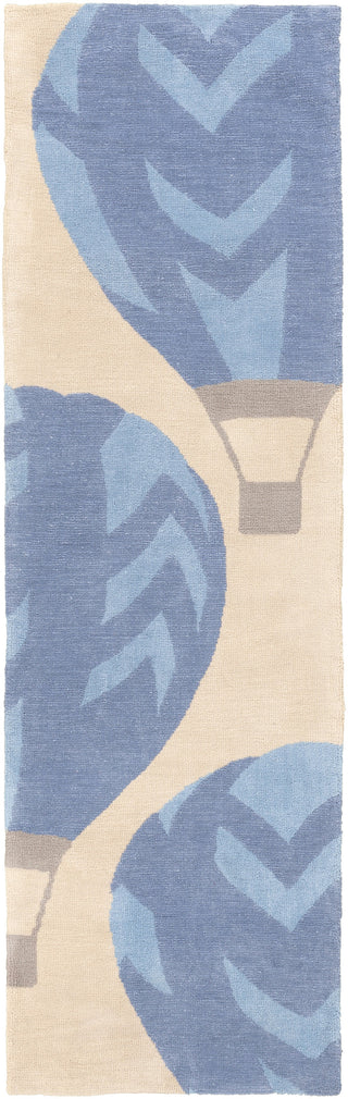 Surya Abigail ABI-9014 Cobalt Area Rug 2'6'' X 8' Runner