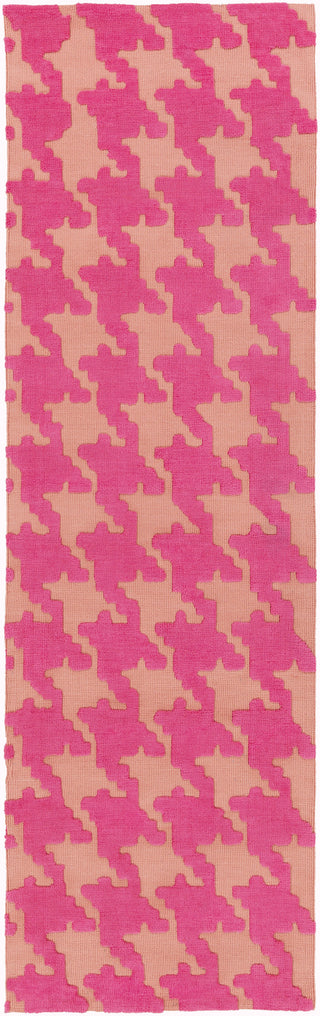 Surya Abigail ABI-9030 Hot Pink Machine Loomed Area Rug 2'6'' X 8' Runner