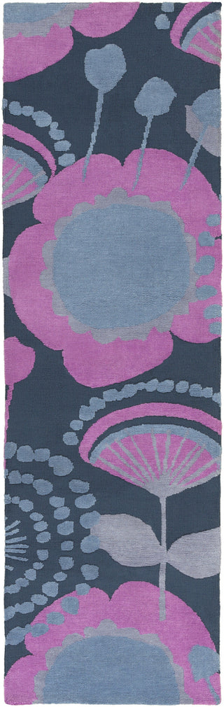 Surya Abigail ABI-9044 Magenta Area Rug 2'6'' x 8' Runner