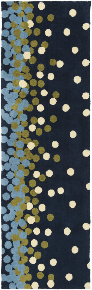 Surya Abigail ABI-9052 Navy Area Rug 2'6'' x 8' Runner