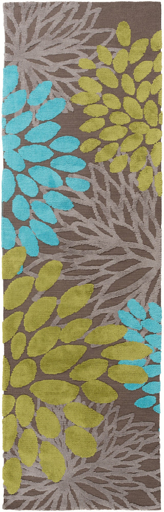 Surya Abigail ABI-9057 Aqua Area Rug 2'6'' x 8' Runner